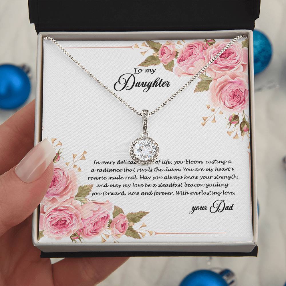 4034 (b) Eternal Hope Necklace, Gift to my Daughter with Beautiful Message Card