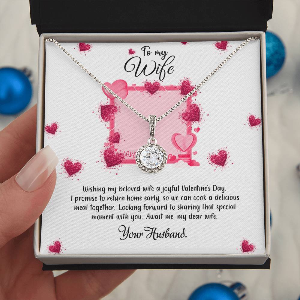 valentine-32b Eternal Hope Necklace, Gift to my Soulmate with Beautiful Message Card