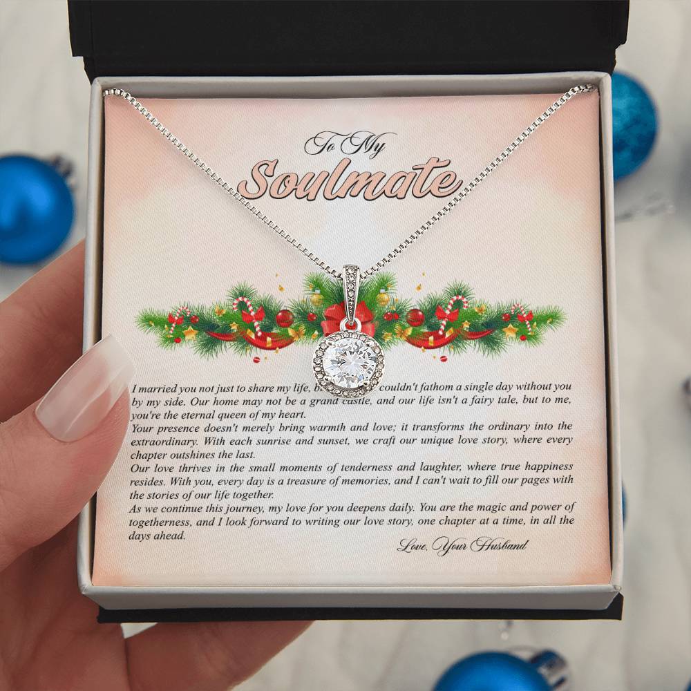 4009b Eternal Hope Necklace, Gift to My Soulmate with Beautiful Message Card