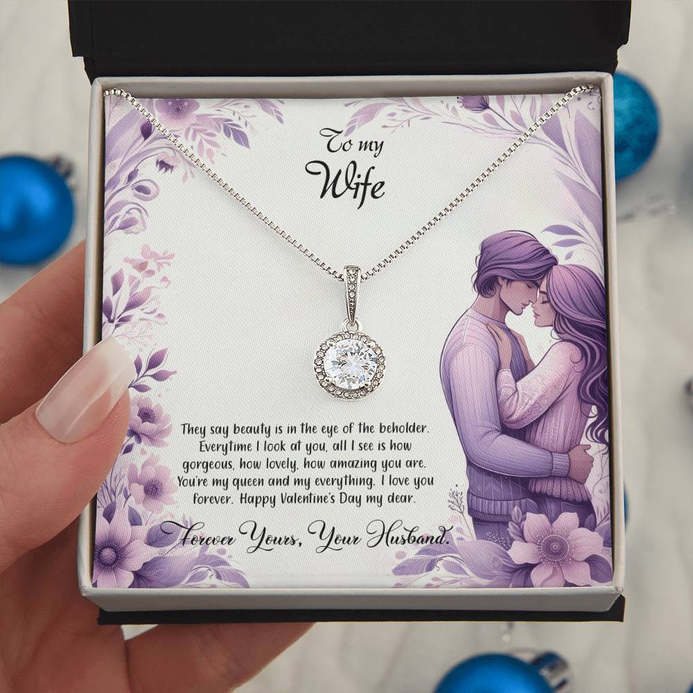 Valentine-st25a Eternal Hope Necklace, Gift to my Wife with Beautiful Message Card.