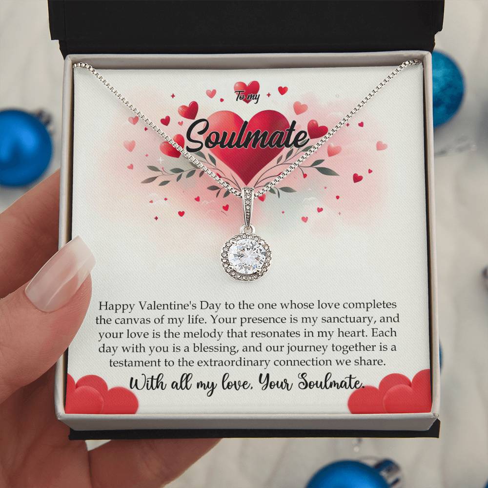 Valentine-st11b Eternal Hope Necklace, Gift to my Soulmate with Beautiful Message Card