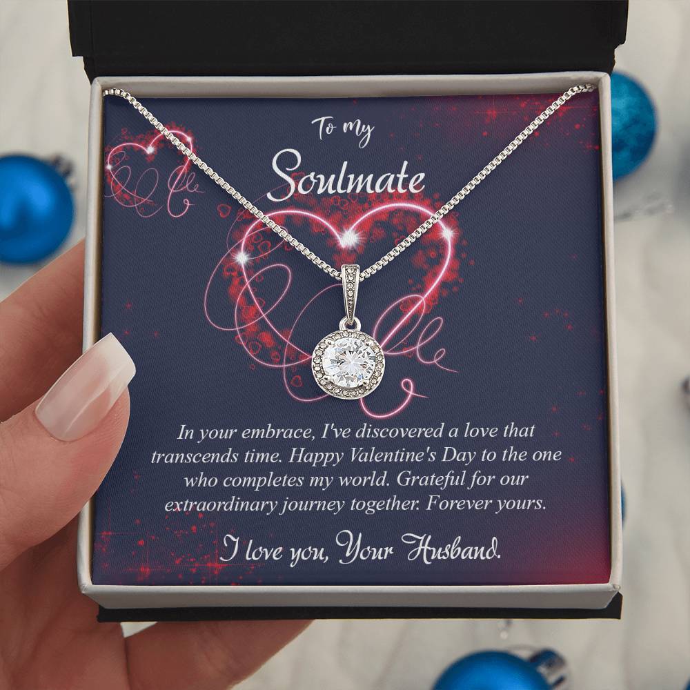 valentine-7b Eternal Hope Necklace, Gift to my Soulmate with Beautiful Message Card