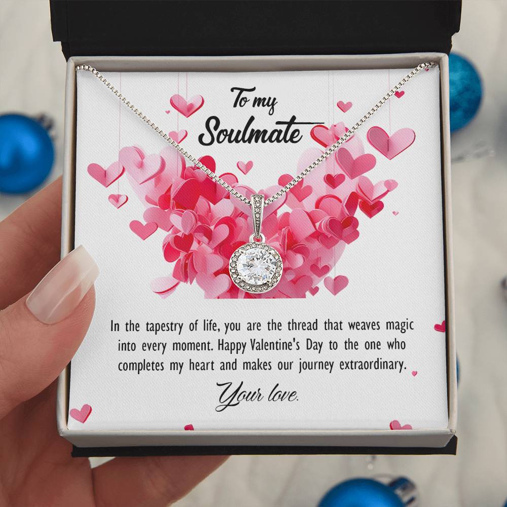 valentine-26b Eternal Hope Necklace, Gift to my Soulmate with Beautiful Message Card