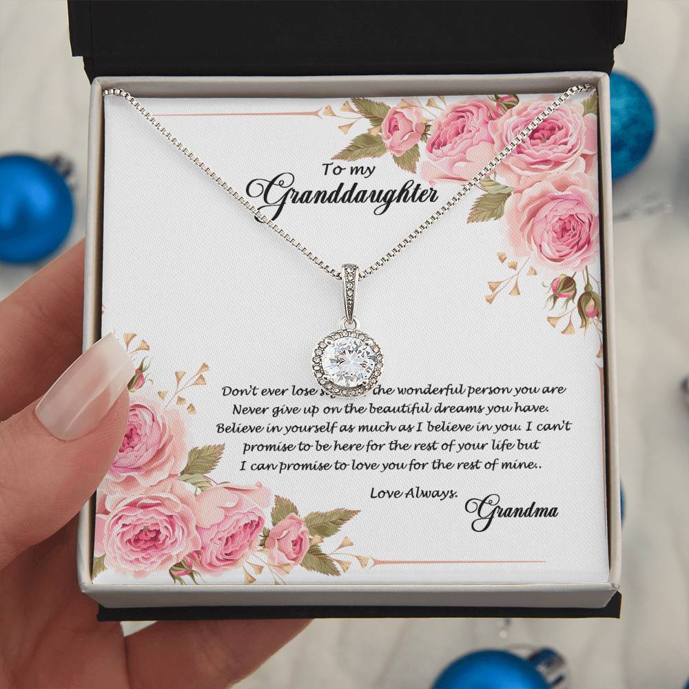 4034 (a) Eternal Hope Necklace, Gift to my Granddaughter with Beautiful Message Card