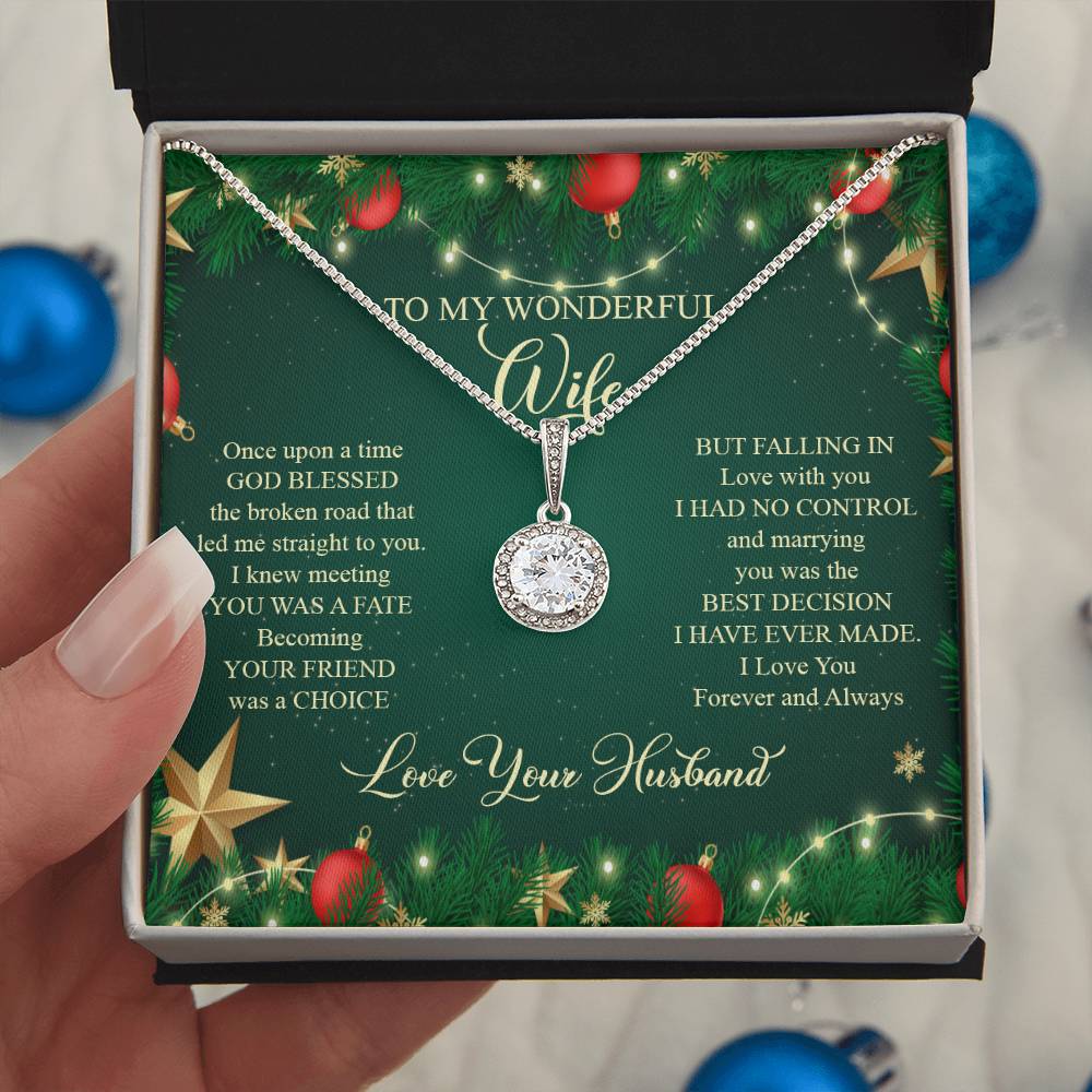 93045a Eternal Hope Necklace, Gift to My Wife with Beautiful Message Card