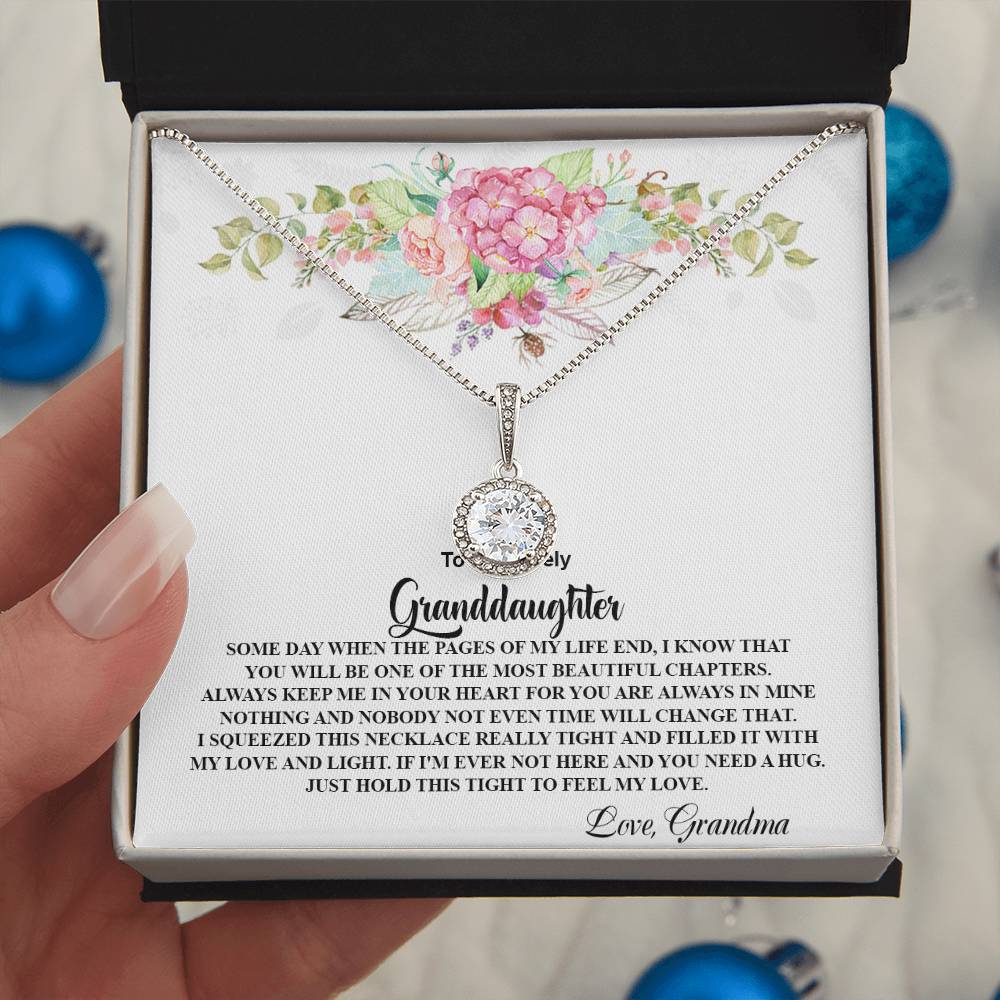 4026 b Eternal Hope Necklace, Gift to my Granddaughter with Beautiful Message Card