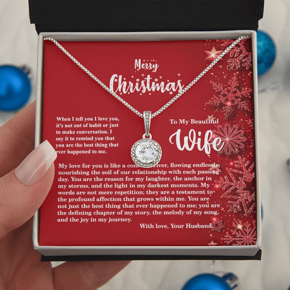 4013b Eternal Hope Necklace, Gift to My Wife with Beautiful Message Card