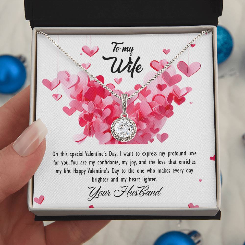 valentine-26a Eternal Hope Necklace, Gift to my Wife with Beautiful Message Card.