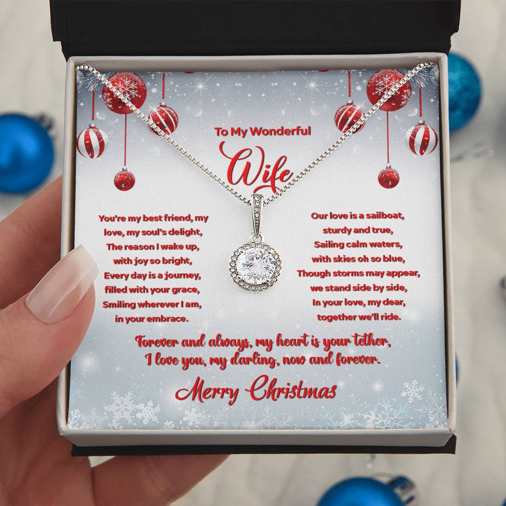 4012c Eternal Hope Necklace, Gift to My Wife with Beautiful Message Card