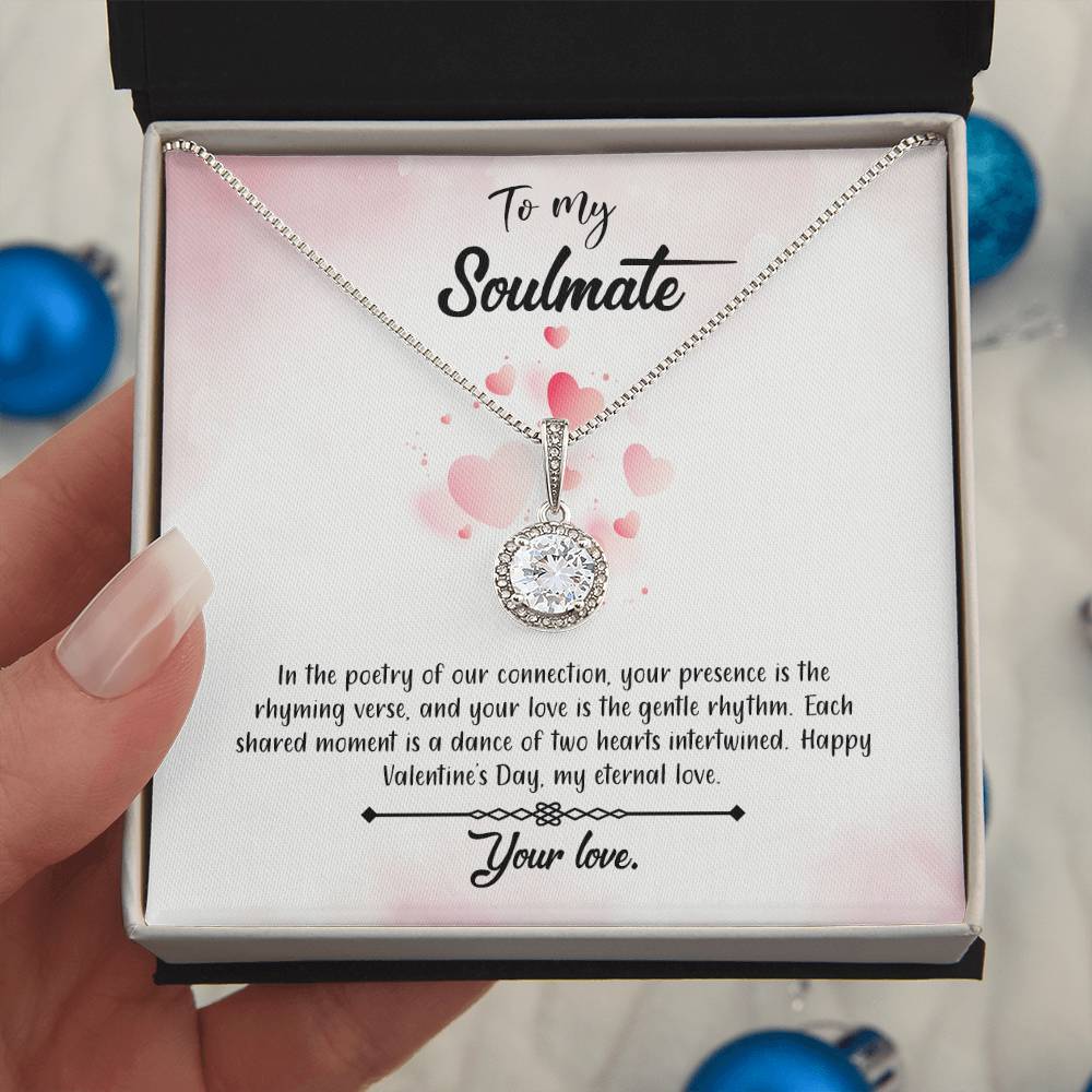 valentine-12b Eternal Hope Necklace, Gift to my Soulmate with Beautiful Message Card