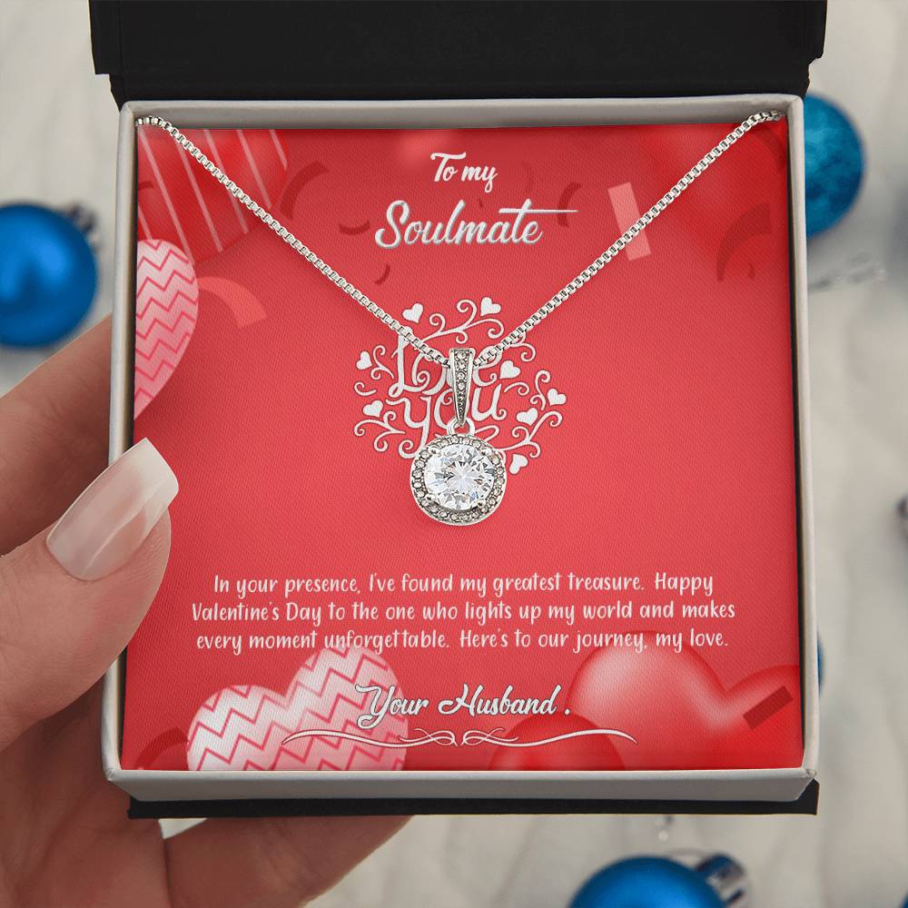 valentine-4b Eternal Hope Necklace, Gift to my Soulmate with Beautiful Message Card