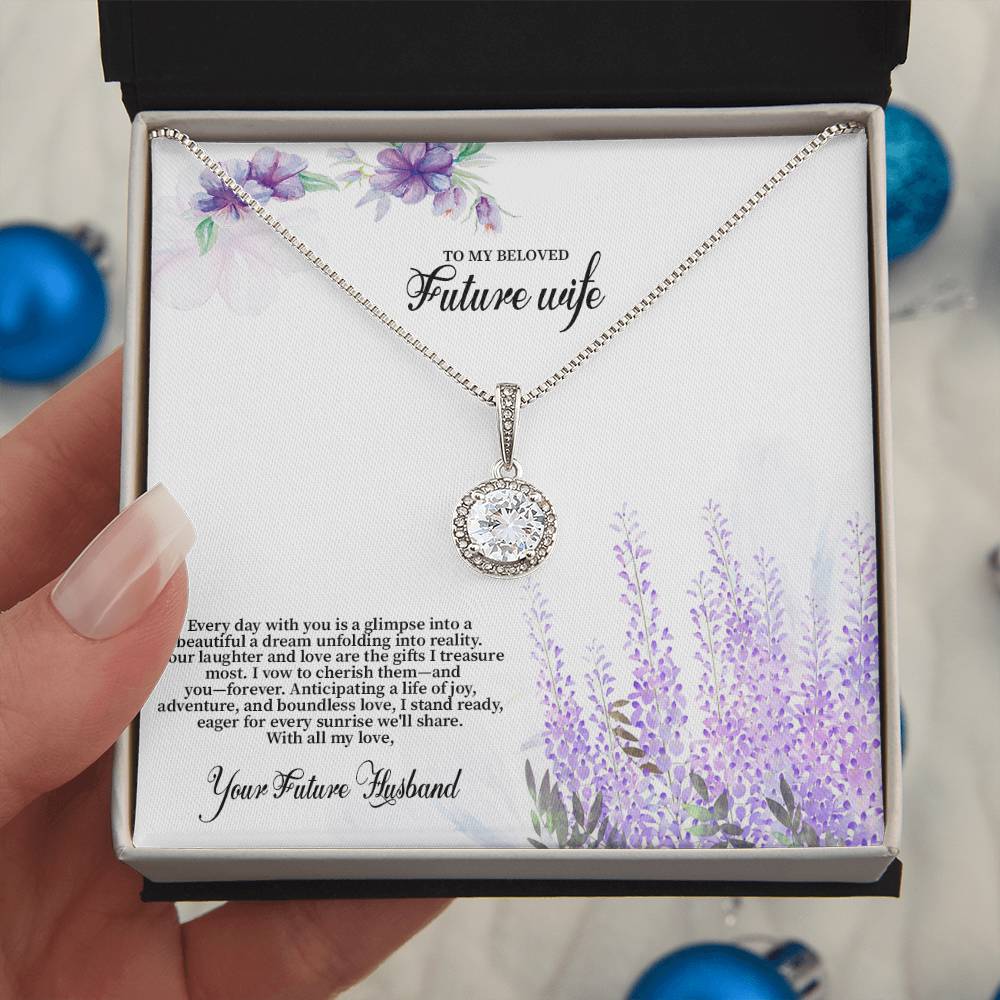 4030 (3) Eternal Hope Necklace, Gift to my Future Wife with Beautiful Message Card