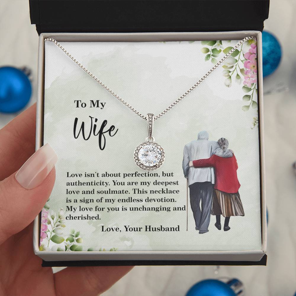 4028b Eternal Hope Necklace, Gift to My Wife with Beautiful Message Card