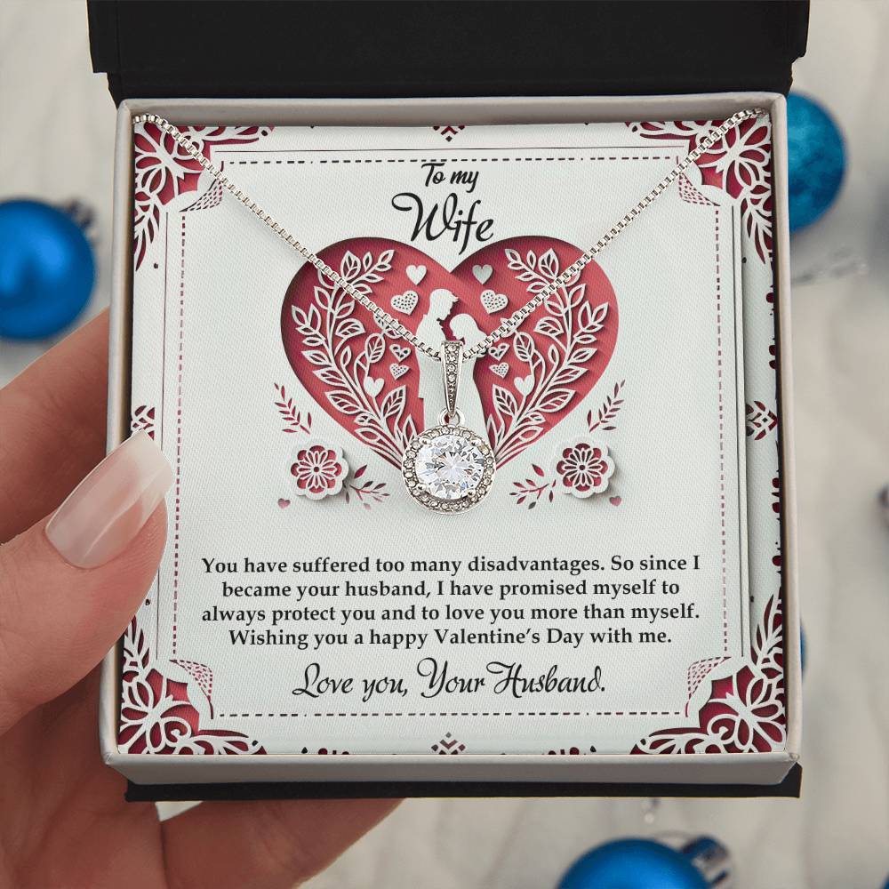 Valentine-st16a Eternal Hope Necklace, Gift to my Wife with Beautiful Message Card.