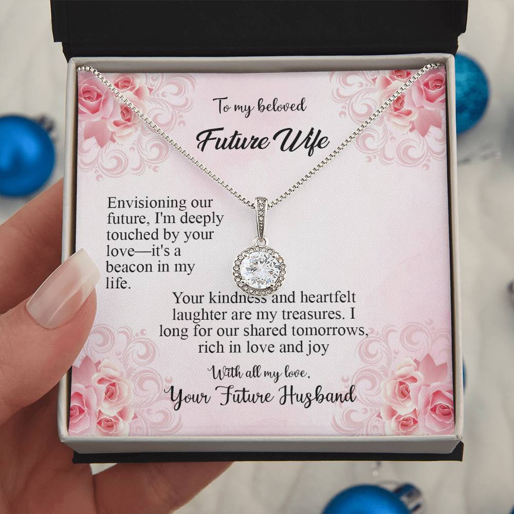 4036b Eternal Hope Necklace, Gift to my Future Wife with Beautiful Message Card