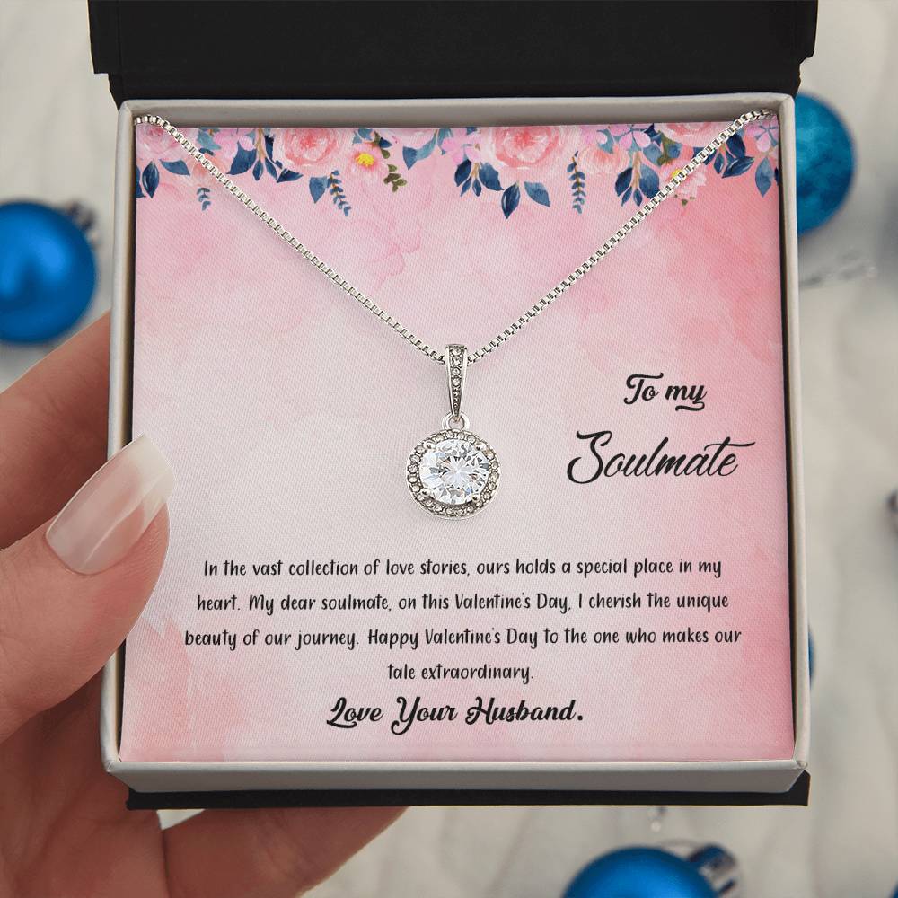 valentine-38b Eternal Hope Necklace, Gift to my Soulmate with Beautiful Message Card