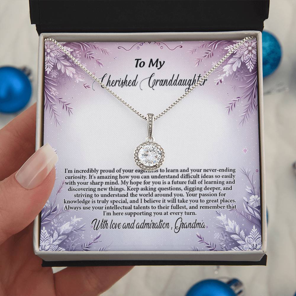 4054c Eternal Hope Necklace, Gift to my Granddaughter with Beautiful Message Card