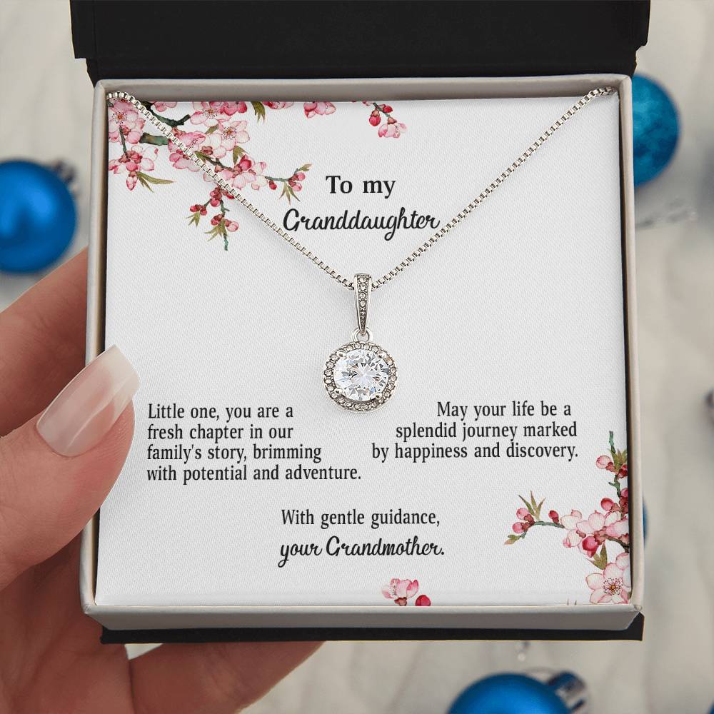 4039d Eternal Hope Necklace, Gift to my Granddaughter with Beautiful Message Card