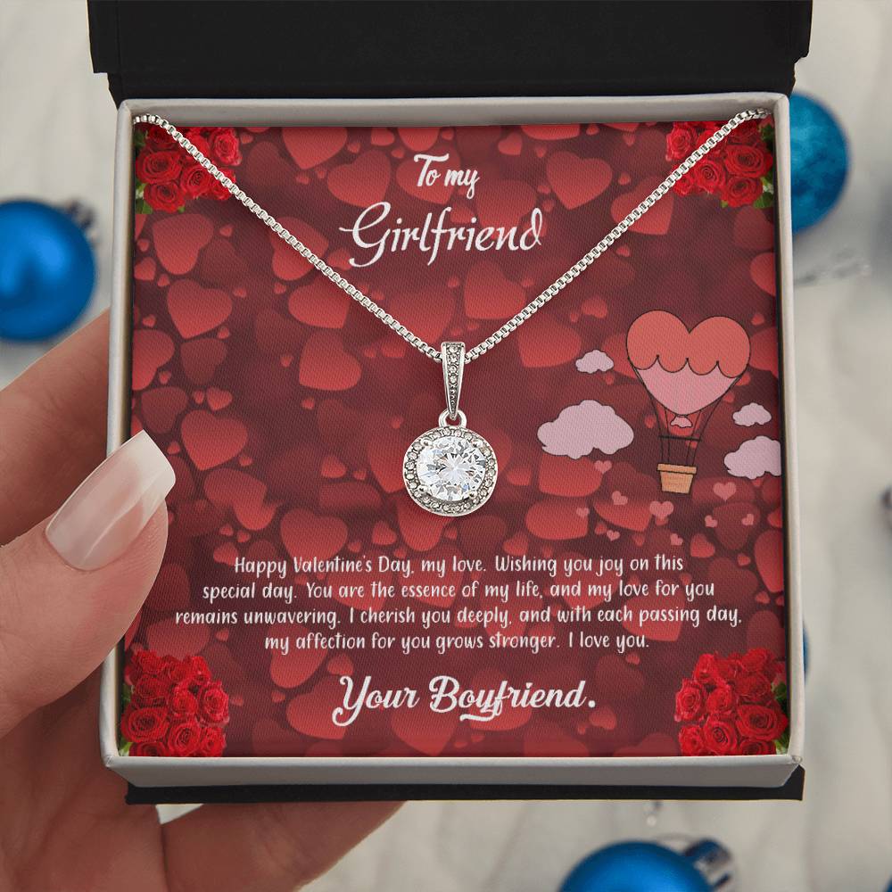 valentine-27c Eternal Hope Necklace, Gift to my Girlfriend with Beautiful Message Card