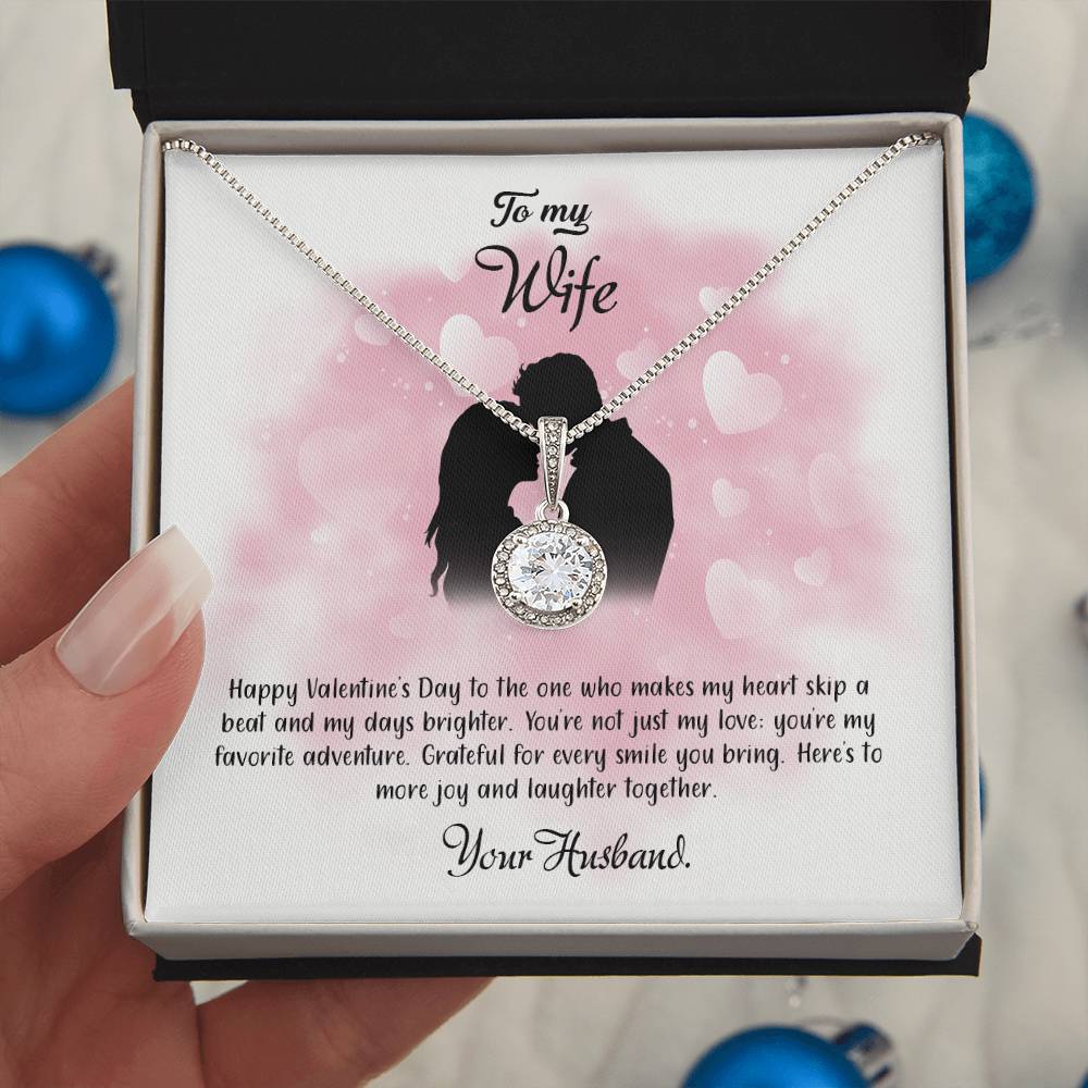 valentine-5a Eternal Hope Necklace, Gift to my Wife with Beautiful Message Card.