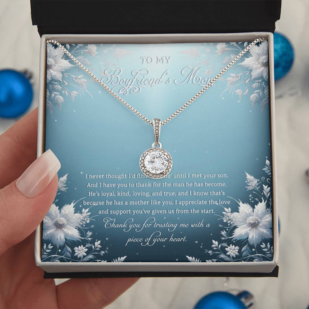 95313c Eternal Hope Necklace, Gift to my Boyfriend's Mom with Beautiful Message Card