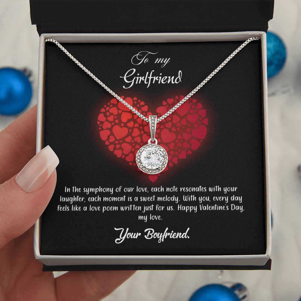 valentine-23c Eternal Hope Necklace, Gift to my Girlfriend with Beautiful Message Card