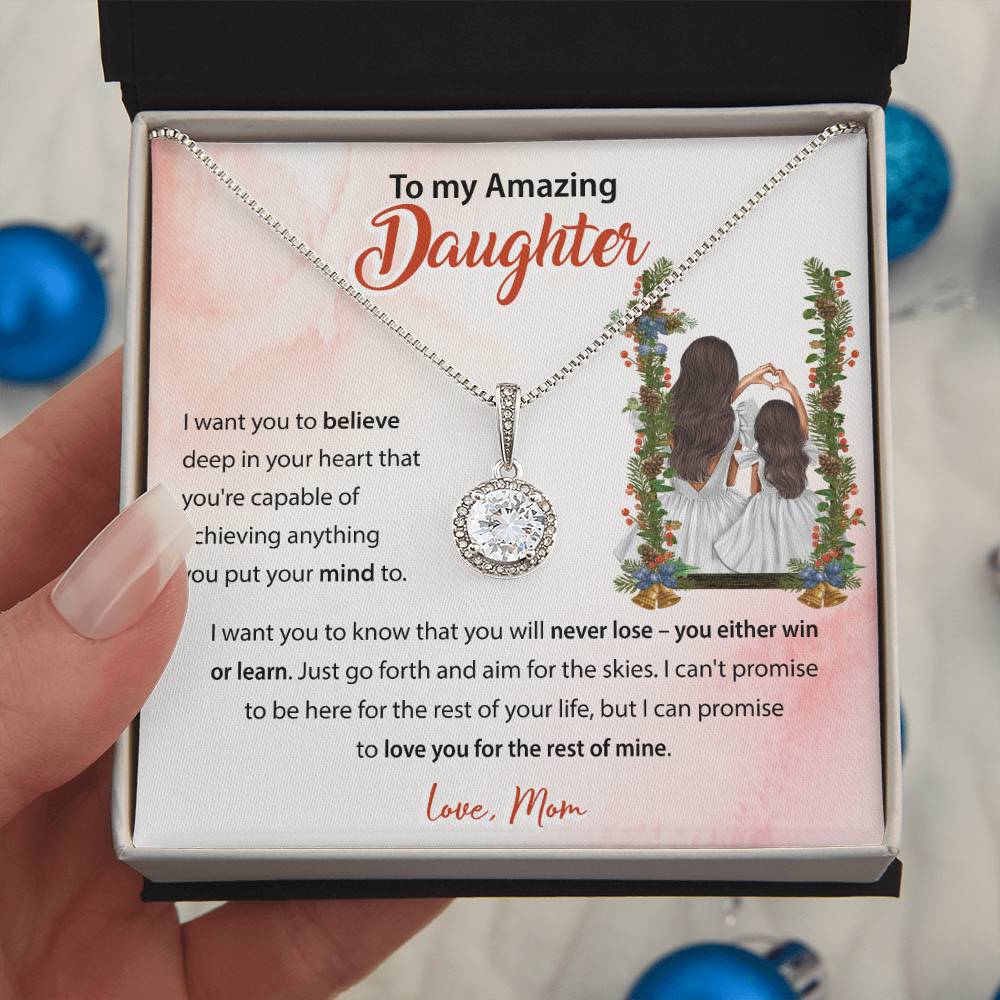 94683c Eternal Hope Necklace, Gift to my Daughter with Beautiful Message Card