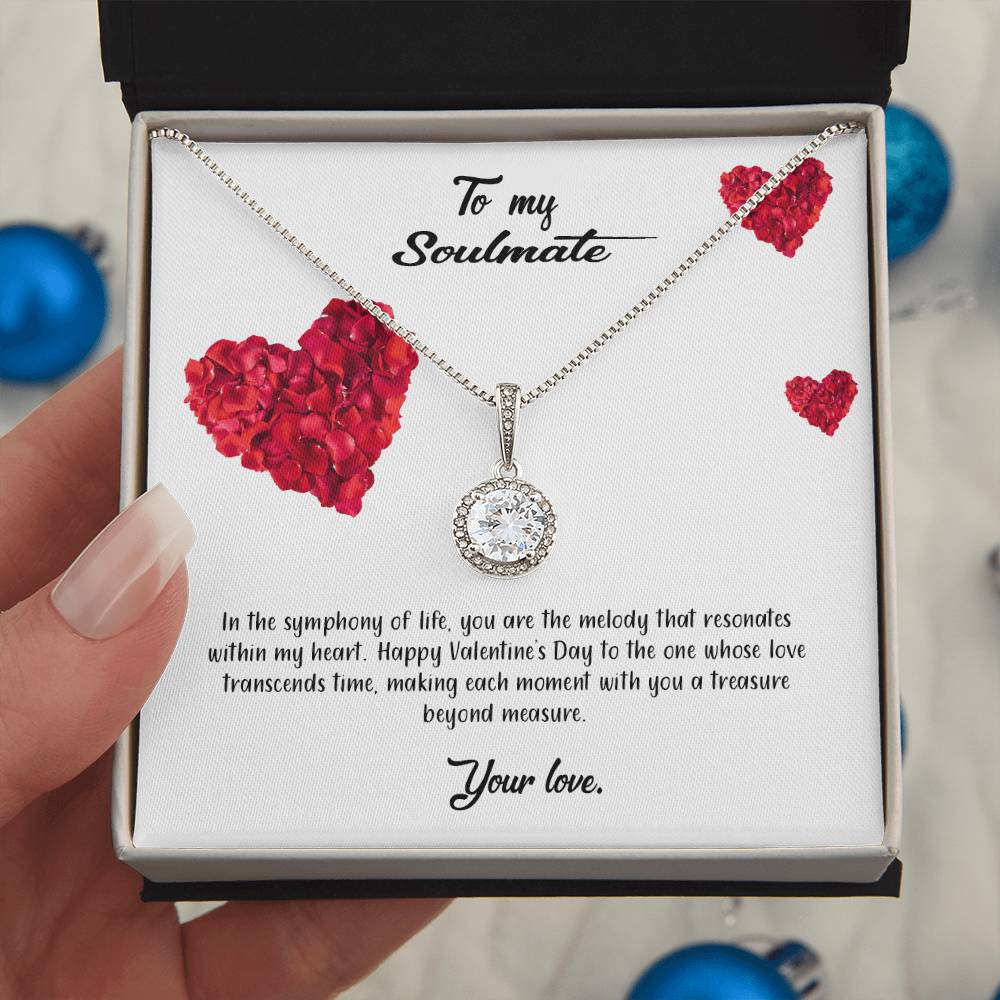 valentine-17b Eternal Hope Necklace, Gift to my Soulmate with Beautiful Message Card