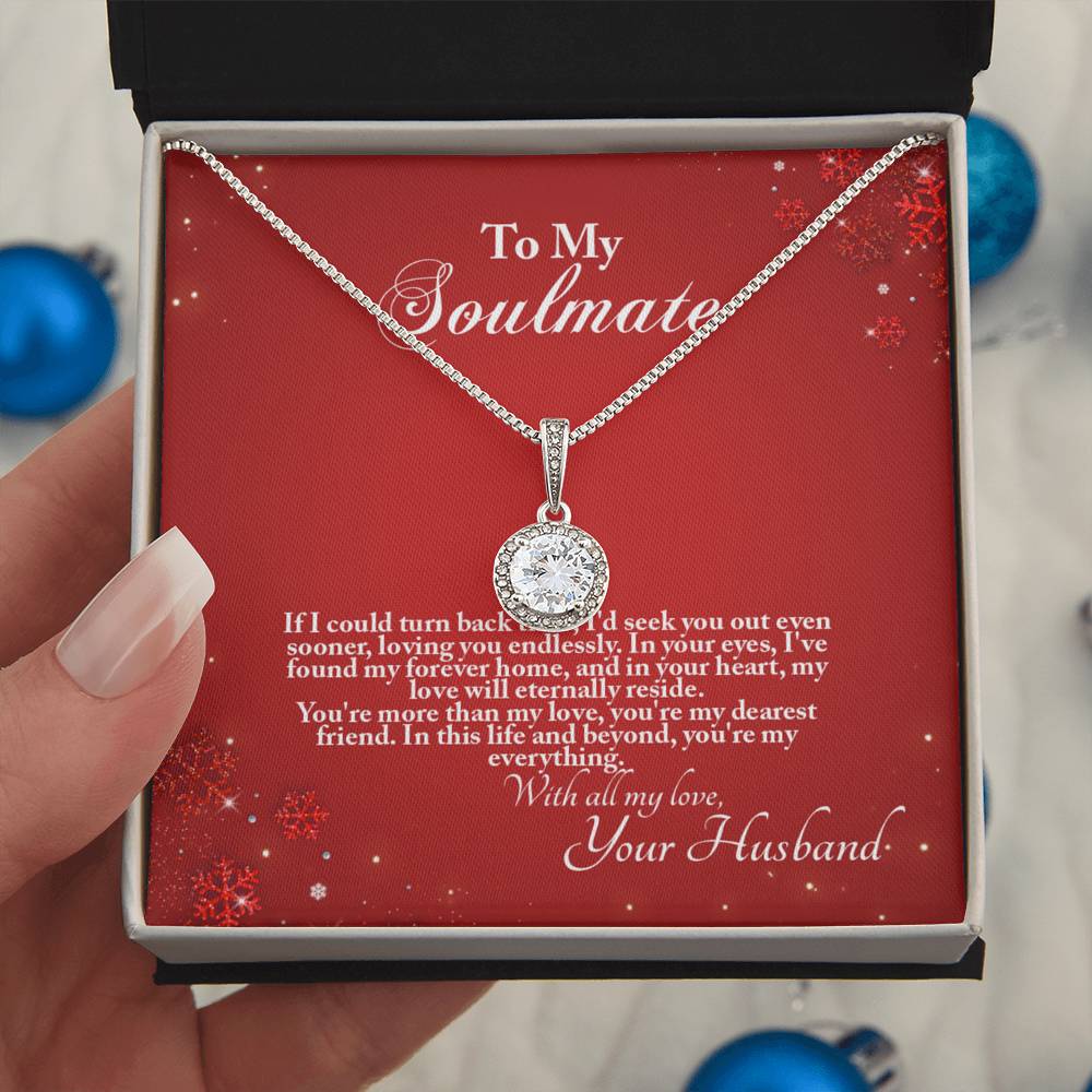 4005a Eternal Hope Necklace, Gift to My Soulmate with Beautiful Message Card