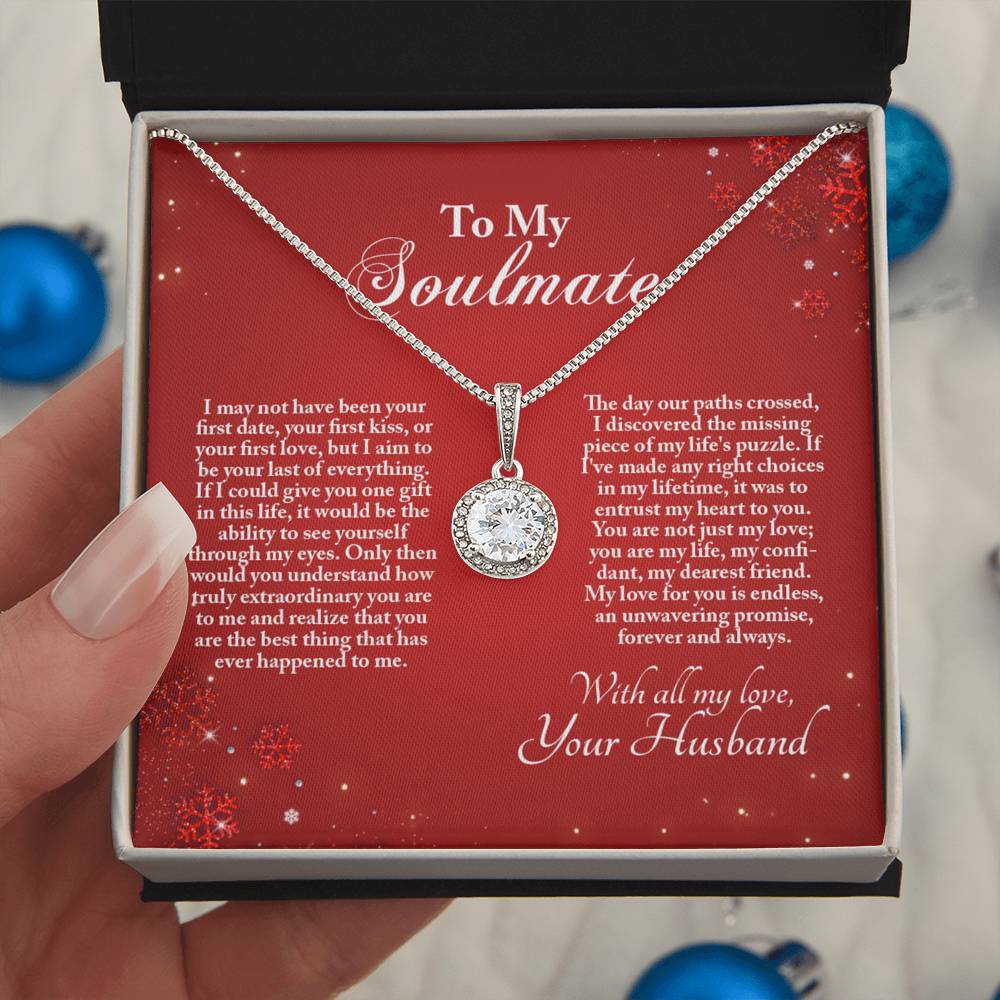 4005b Eternal Hope Necklace, Gift to My Soulmate with Beautiful Message Card