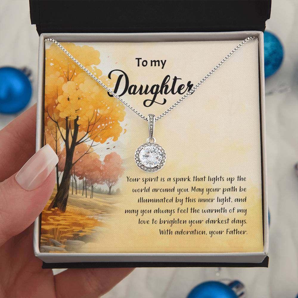 4041a Eternal Hope Necklace, Gift to my Daughter with Beautiful Message Card