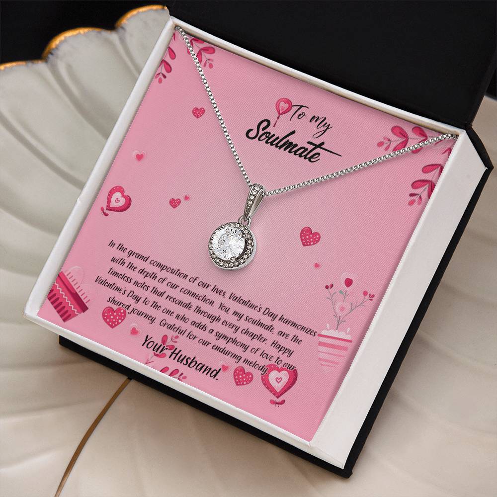 valentine-16b Eternal Hope Necklace, Gift to my Soulmate with Beautiful Message Card