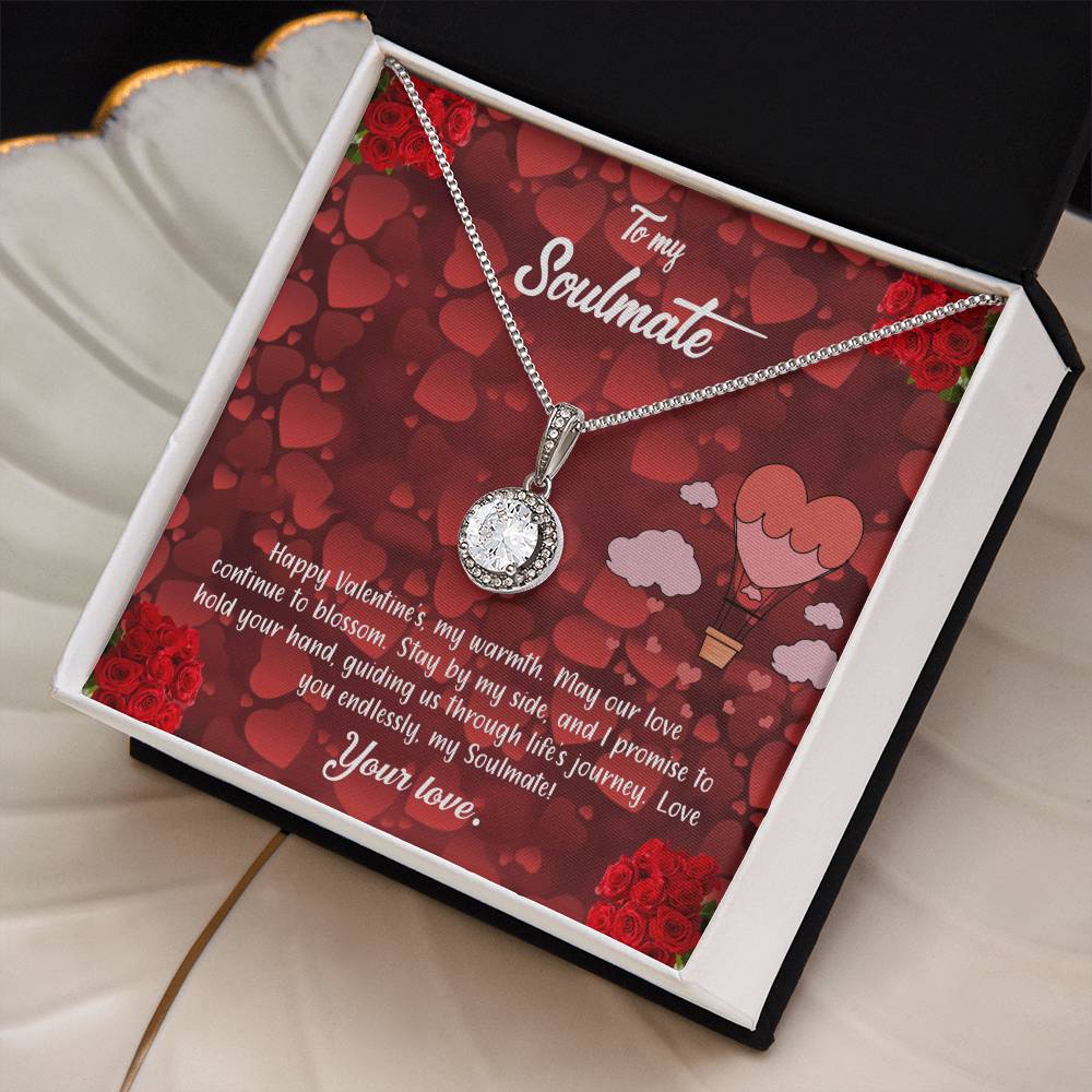 valentine-27b Eternal Hope Necklace, Gift to my Soulmate with Beautiful Message Card