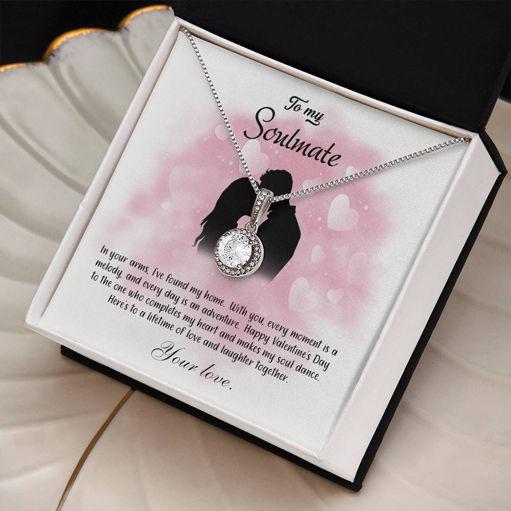 valentine-5b Eternal Hope Necklace, Gift to my Soulmate with Beautiful Message Card