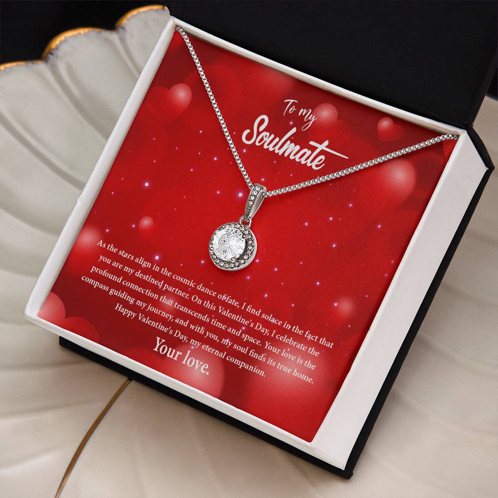 valentine-34b Eternal Hope Necklace, Gift to my Soulmate with Beautiful Message Card