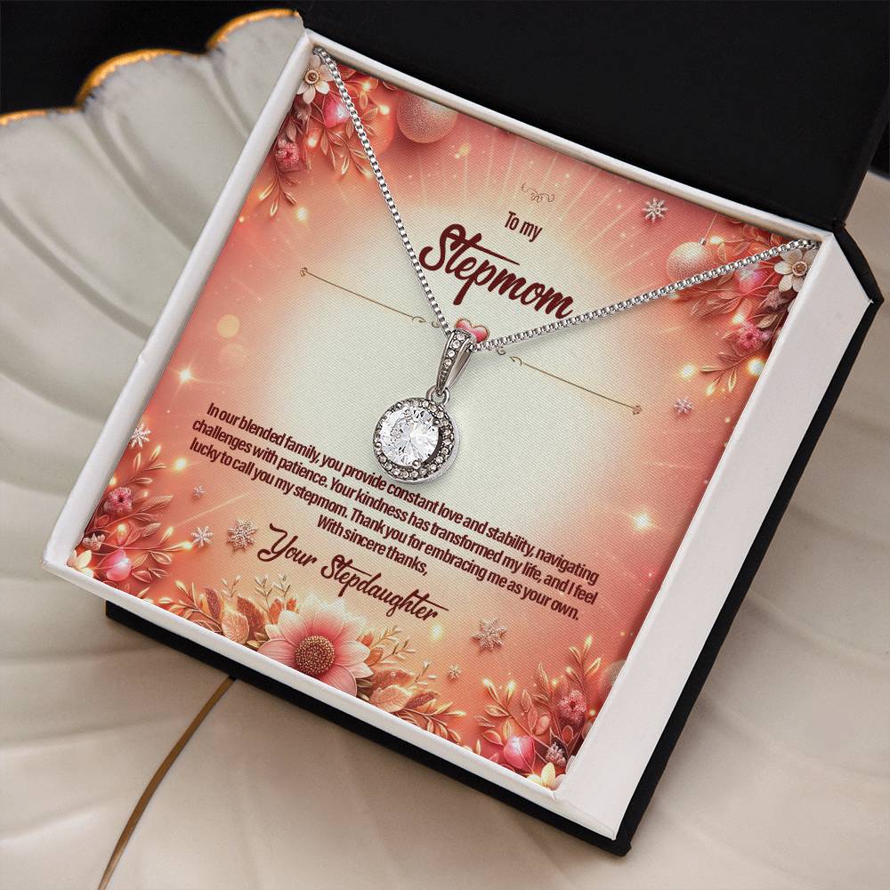 4051b Eternal Hope Necklace, Gift to my Stepmom with Beautiful Message Card