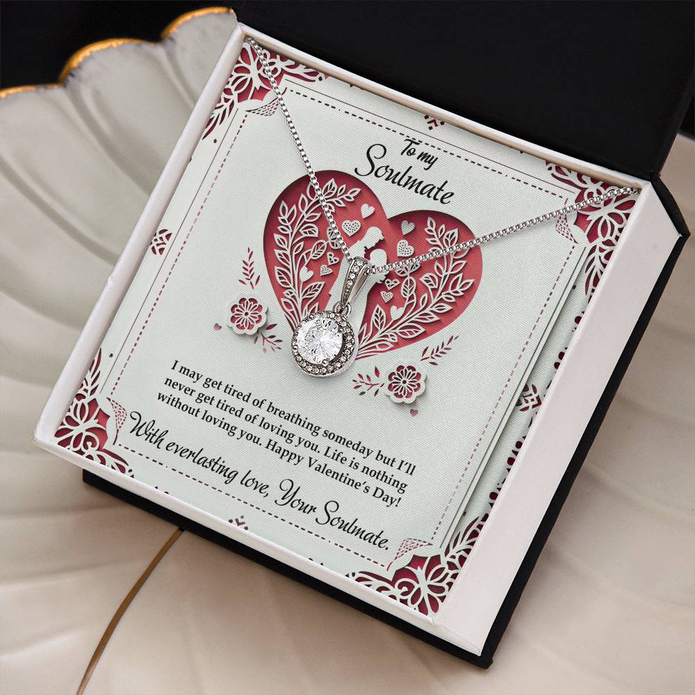 Valentine-st16b Eternal Hope Necklace, Gift to my Soulmate with Beautiful Message Card