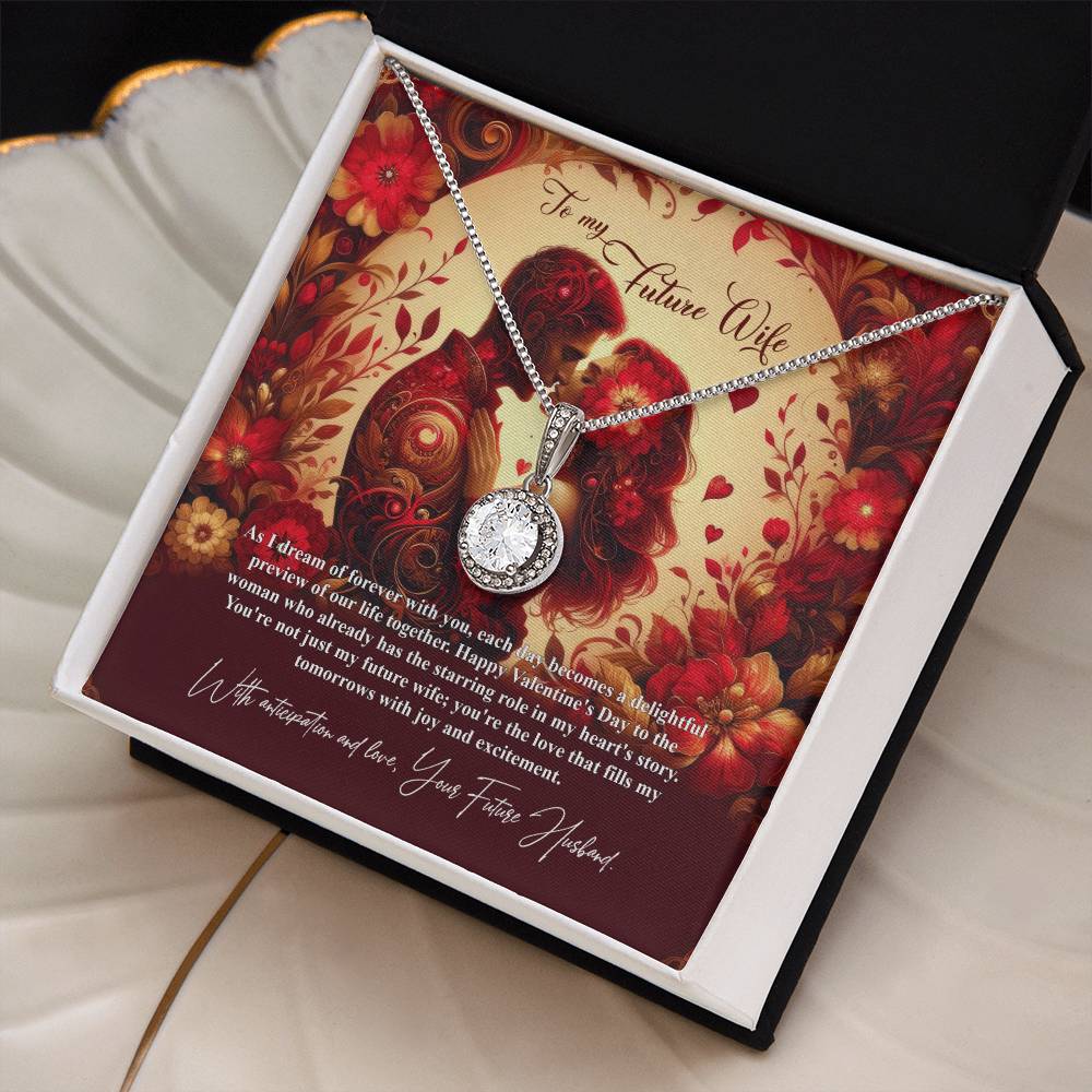 Valentine-st31d  Eternal Hope Necklace, Gift to my Future Wife with Beautiful Message Card