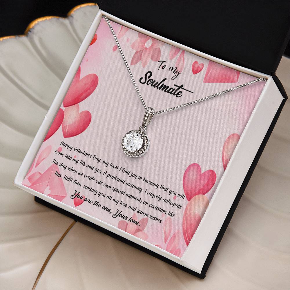 valentine-37b Eternal Hope Necklace, Gift to my Soulmate with Beautiful Message Card