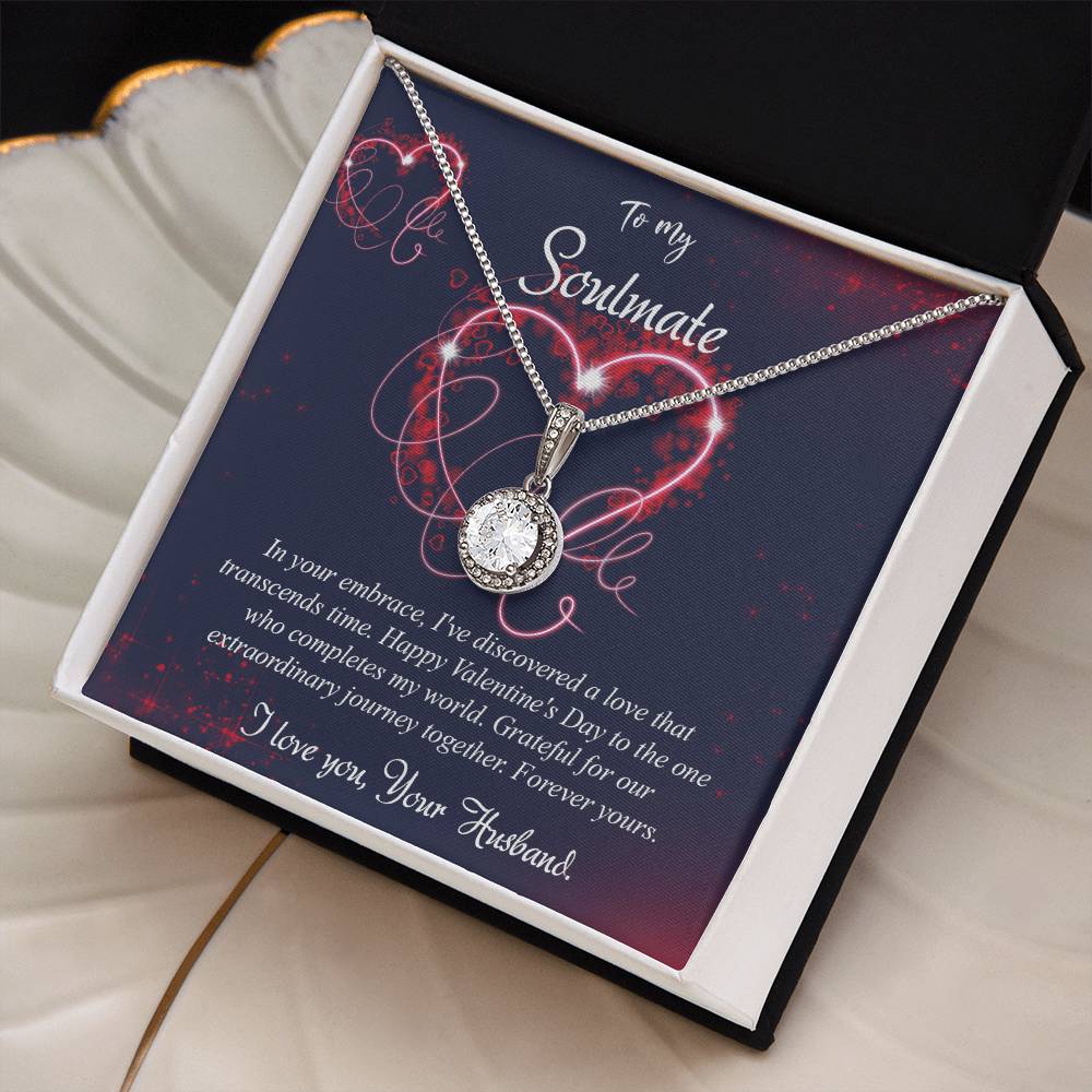 valentine-7b Eternal Hope Necklace, Gift to my Soulmate with Beautiful Message Card