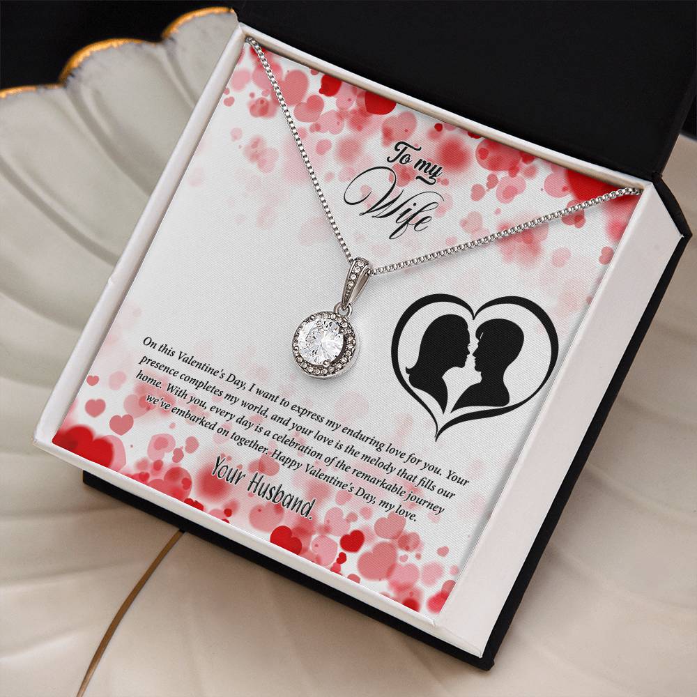 valentine-36a Eternal Hope Necklace, Gift to my Wife with Beautiful Message Card.