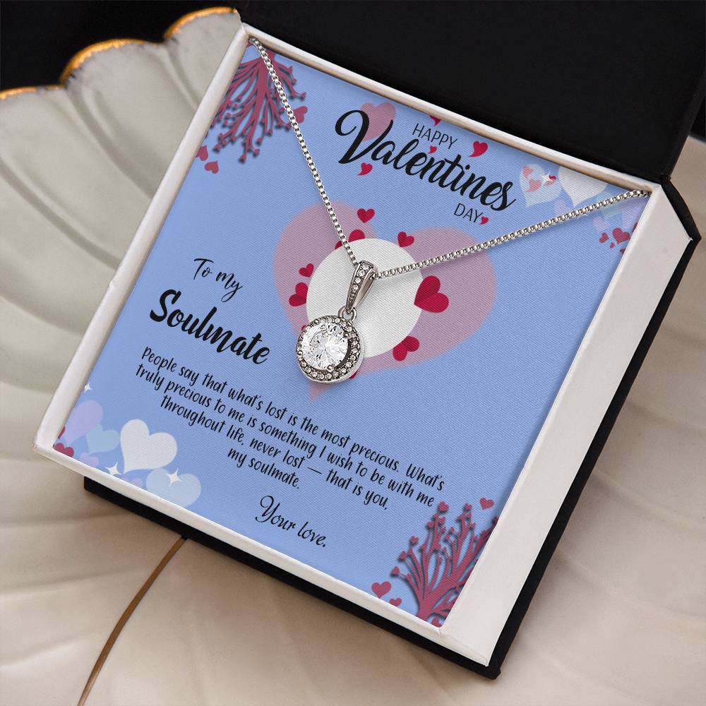 valentine-30b Eternal Hope Necklace, Gift to my Soulmate with Beautiful Message Card