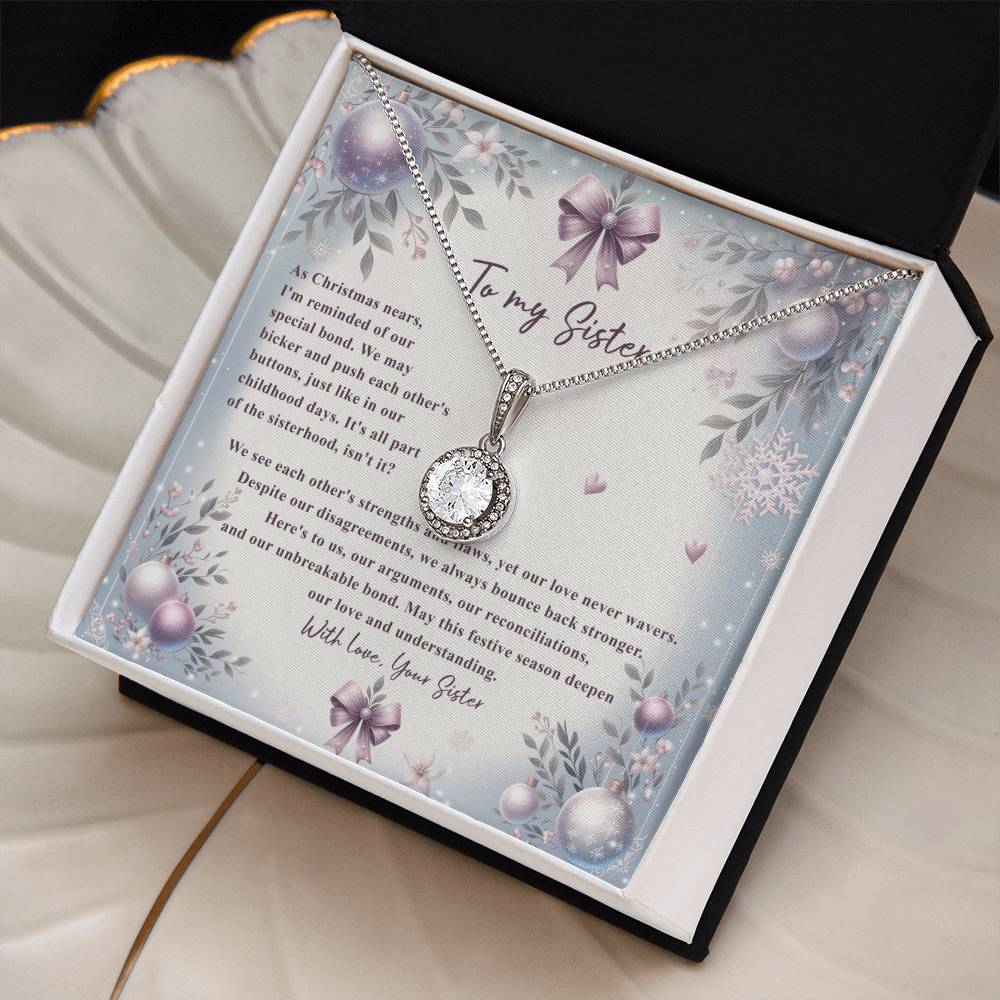 95784c Eternal Hope Necklace, Gift to my Sister with Beautiful Message Card