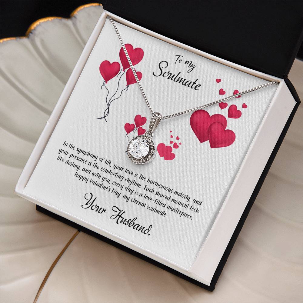 valentine-11b Eternal Hope Necklace, Gift to my Soulmate with Beautiful Message Card