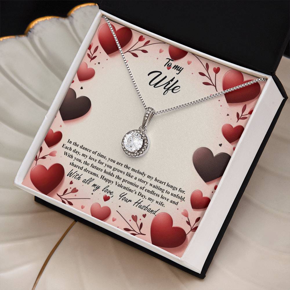 Valentine-st7a Eternal Hope Necklace, Gift to my Wife with Beautiful Message Card.