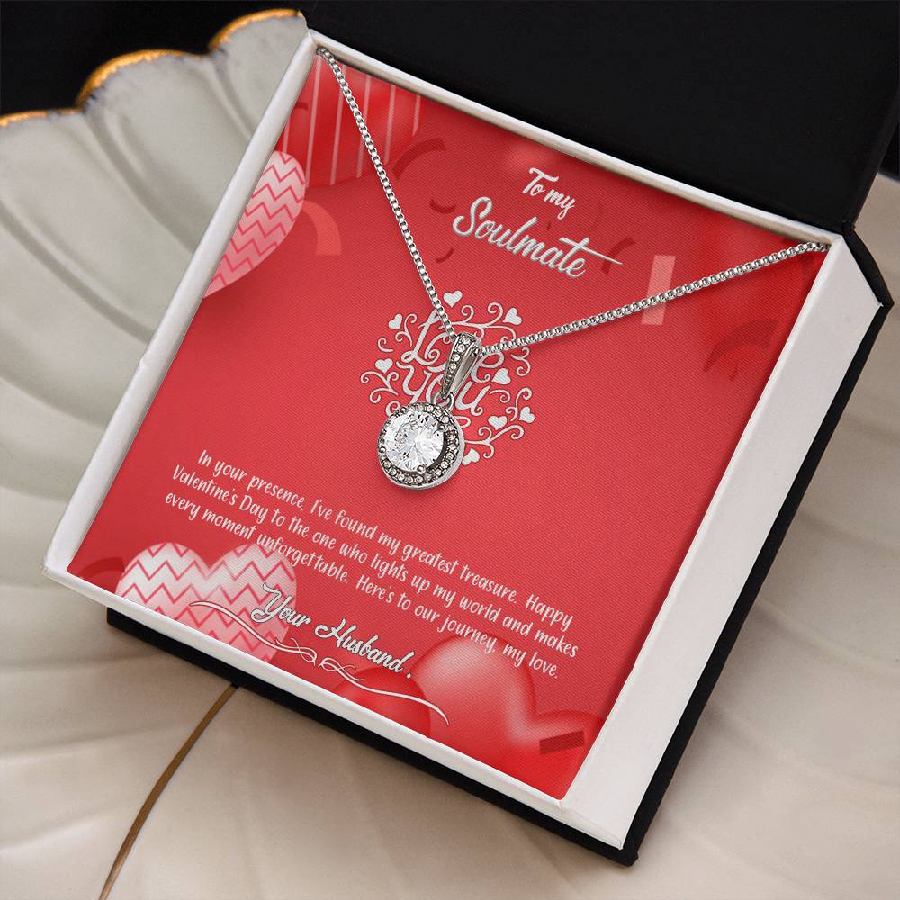 valentine-4b Eternal Hope Necklace, Gift to my Soulmate with Beautiful Message Card