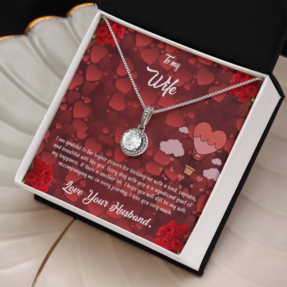 valentine-27a Eternal Hope Necklace, Gift to my Wife with Beautiful Message Card.