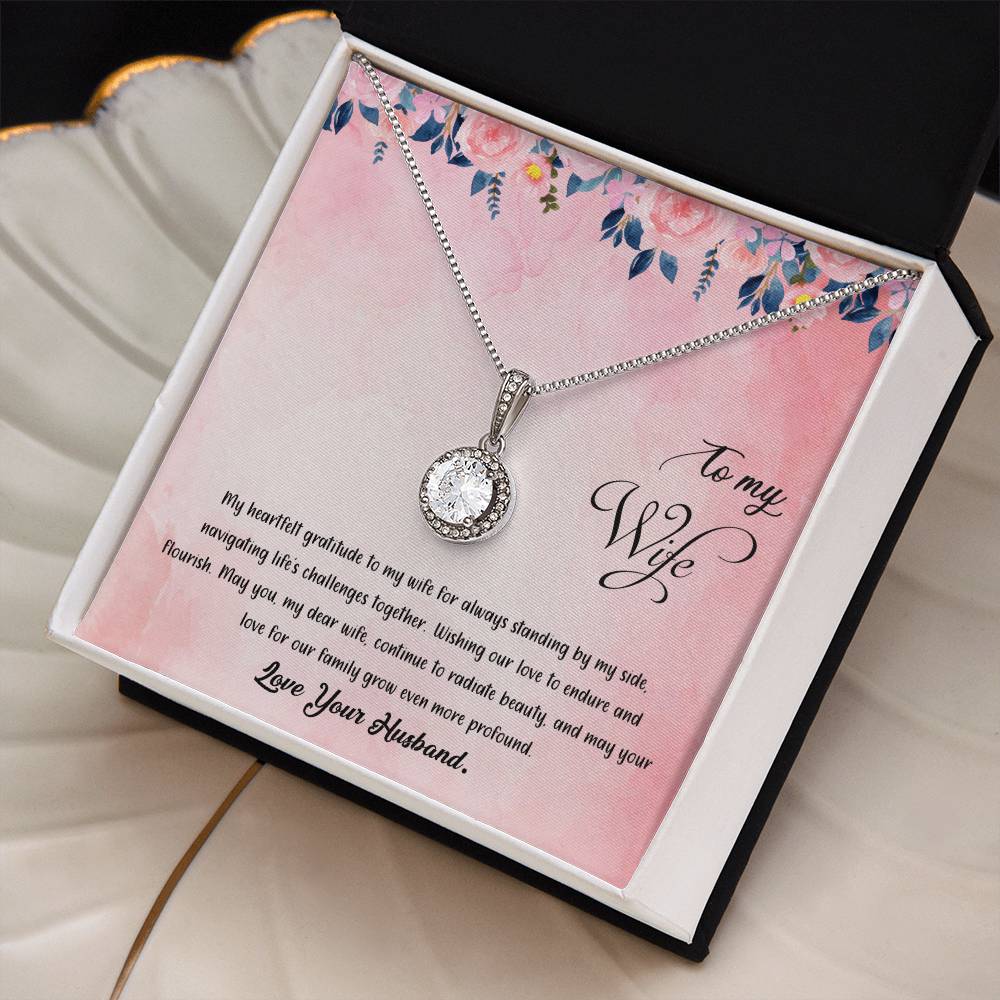 valentine-38a Eternal Hope Necklace, Gift to my Wife with Beautiful Message Card.