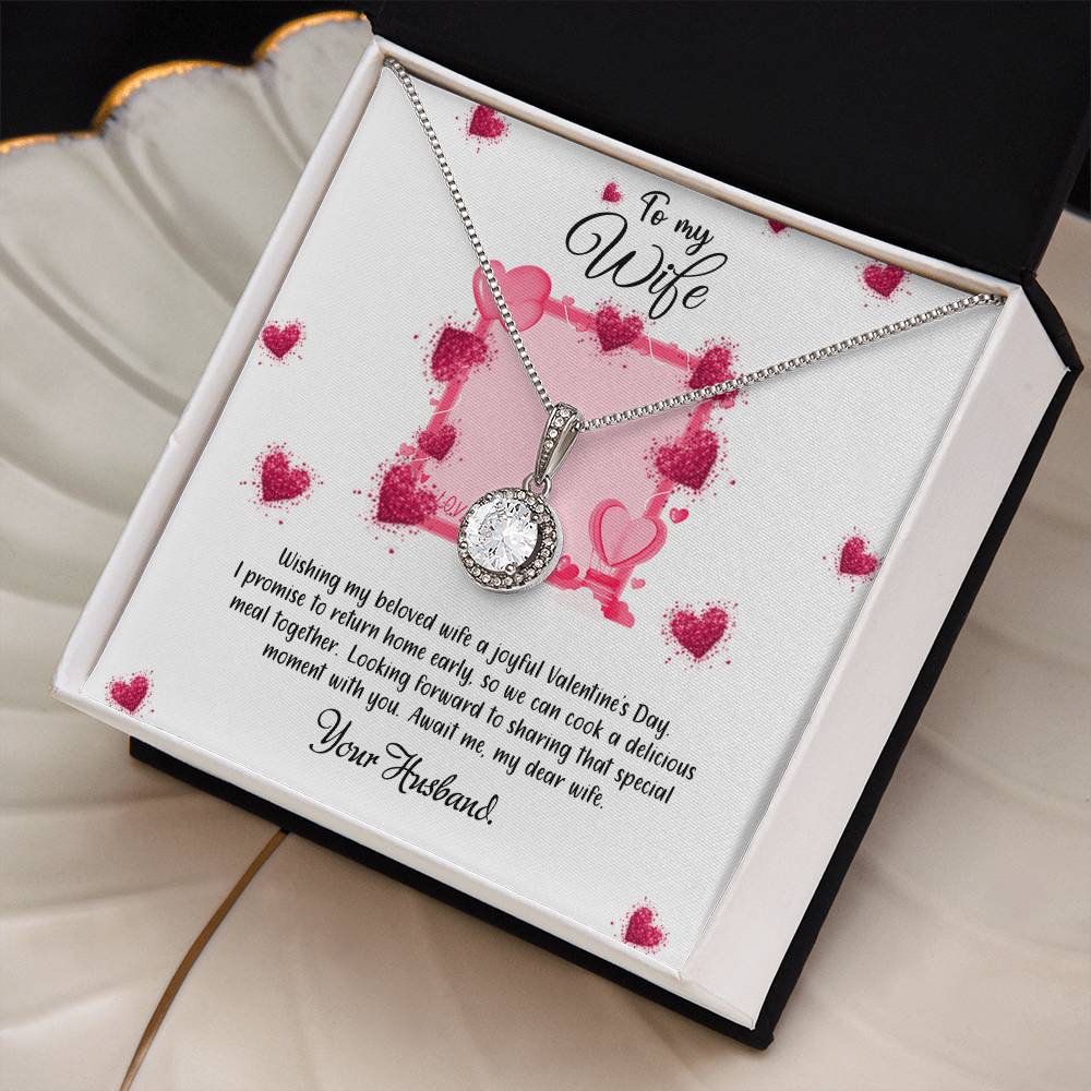 valentine-32b Eternal Hope Necklace, Gift to my Soulmate with Beautiful Message Card