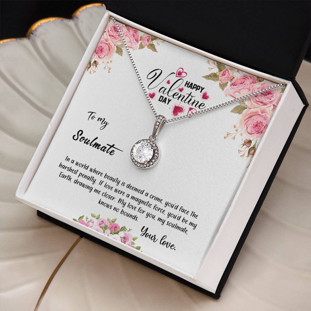 valentine-31b Eternal Hope Necklace, Gift to my Soulmate with Beautiful Message Card